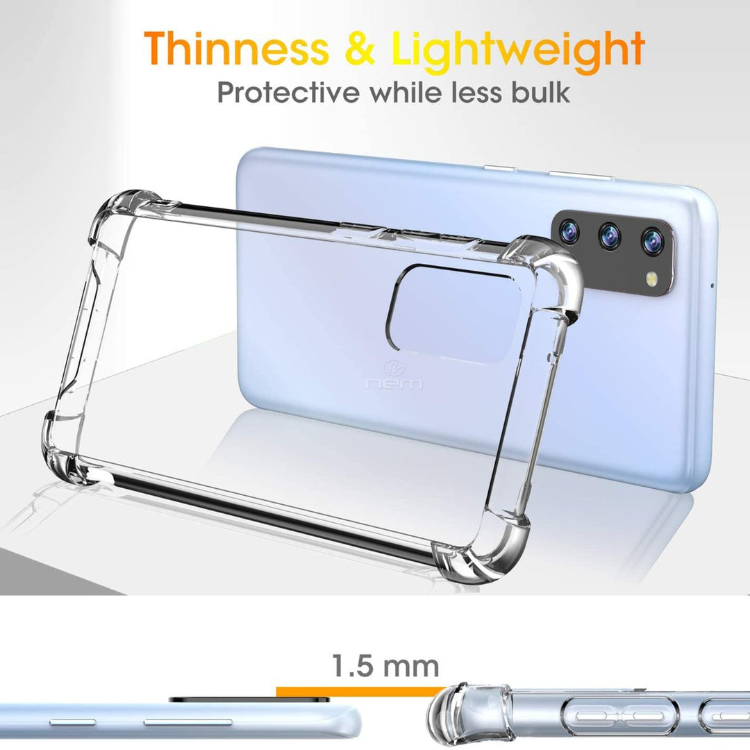 Samsung Galaxy S20 FE Transparent TPU Hybrid Case Clear Silicone Cover Image 4