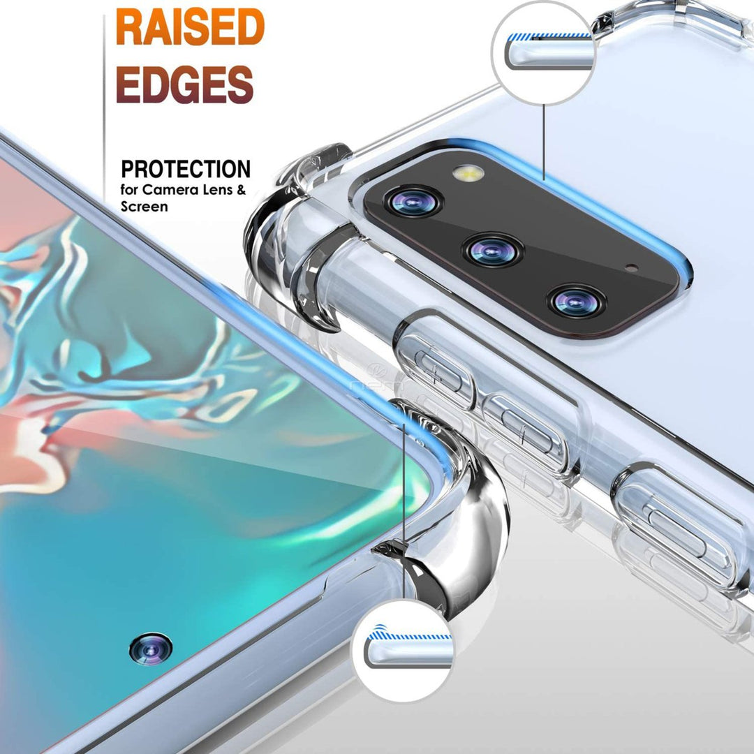 Samsung Galaxy S20 FE Transparent TPU Hybrid Case Clear Silicone Cover Image 4