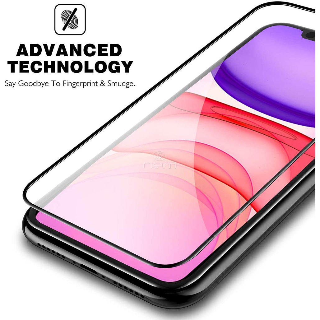 For Apple iPhone 12 / Phone 12 Pro Max 6.1 inch 5D Curved Tempered Glass Screen Protector Black Image 4