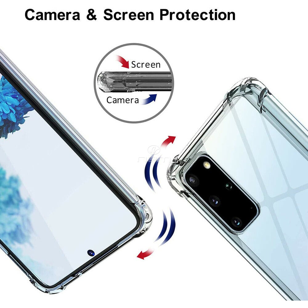 Samsung Galaxy S20 FE Transparent TPU Hybrid Case Clear Silicone Cover Image 6