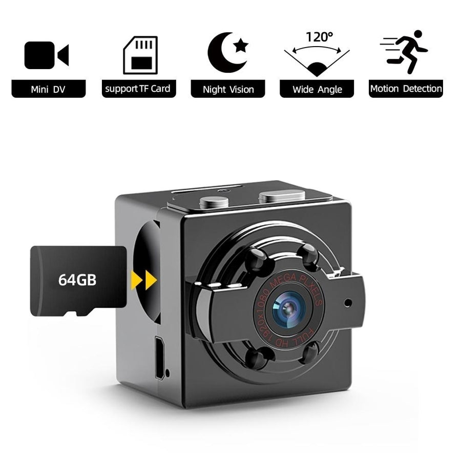 Mini Camera HD Video Recorder Night Vision Motion Detection Small Camcorder DVR Image 1