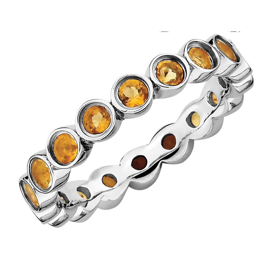 Citrine Ring 1.25 Carat (ctw) in Sterling Silver Image 1