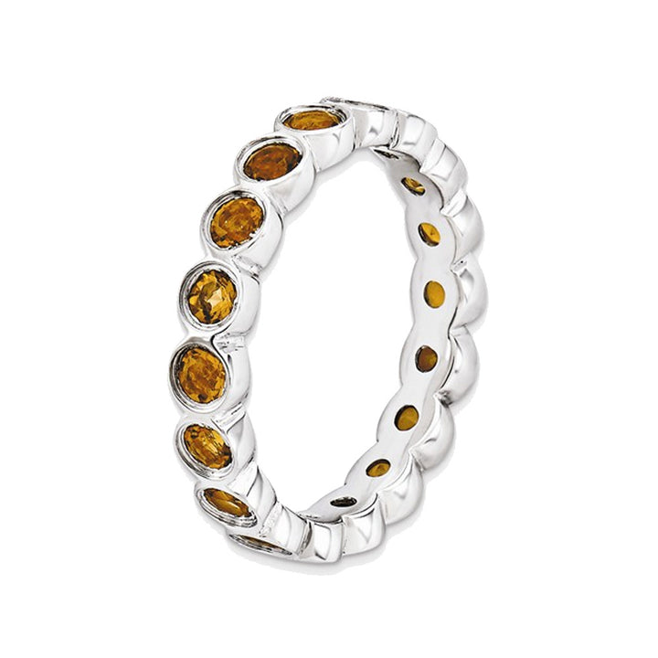 Citrine Ring 1.25 Carat (ctw) in Sterling Silver Image 3