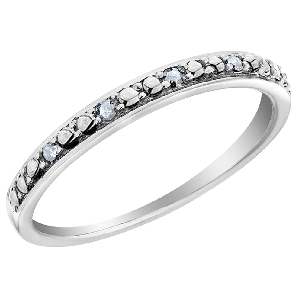 Diamond Accent Stackable Ring in Sterling Silver Image 1