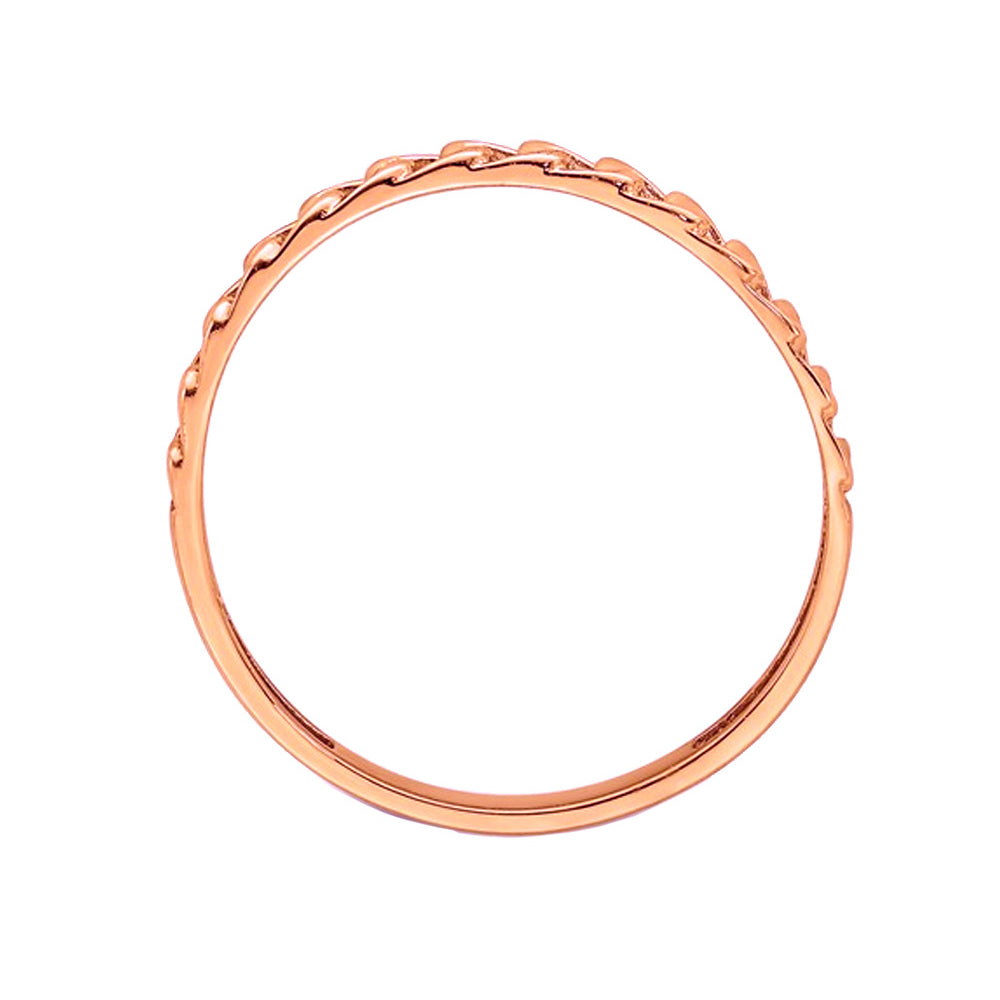 Ladies 14K Rose Pink Gold With Link Design Image 4