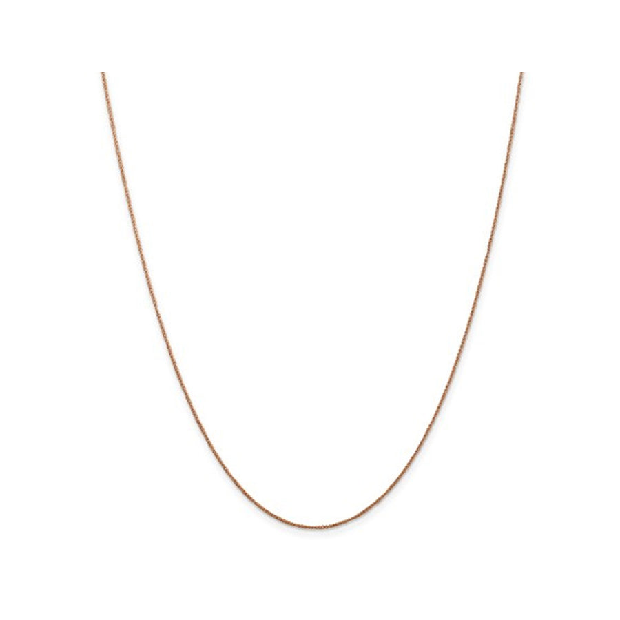 18 inch Ropa Chain in 14K Rose Pink Gold 0.7mm Image 1