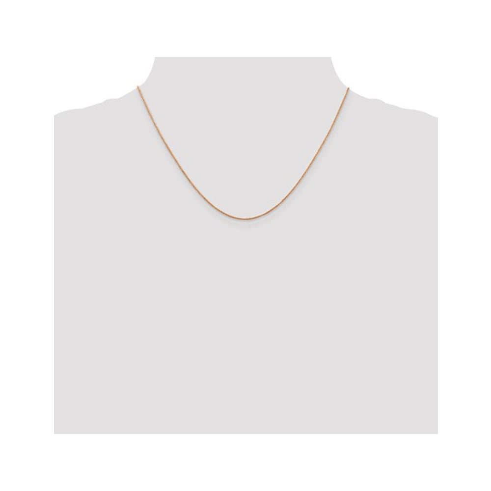 18 inch Ropa Chain in 14K Rose Pink Gold 0.7mm Image 2