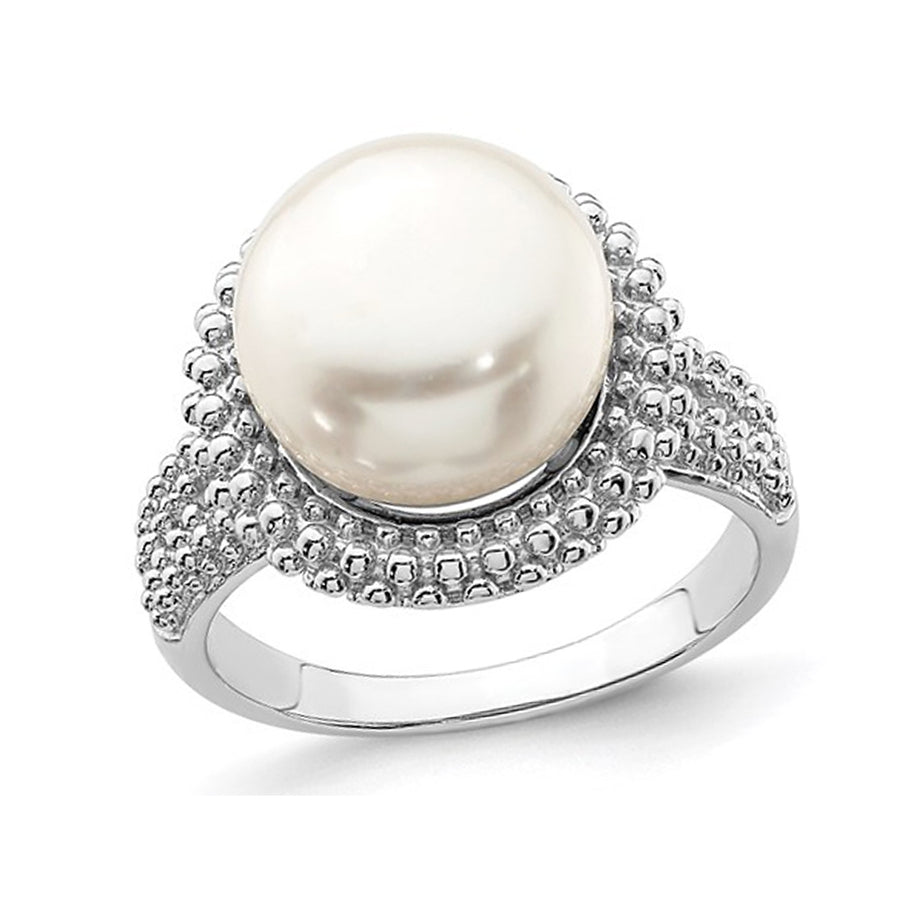 Freshwater Cultured 11-12mm Pearl Ring in Sterling Silver Image 1