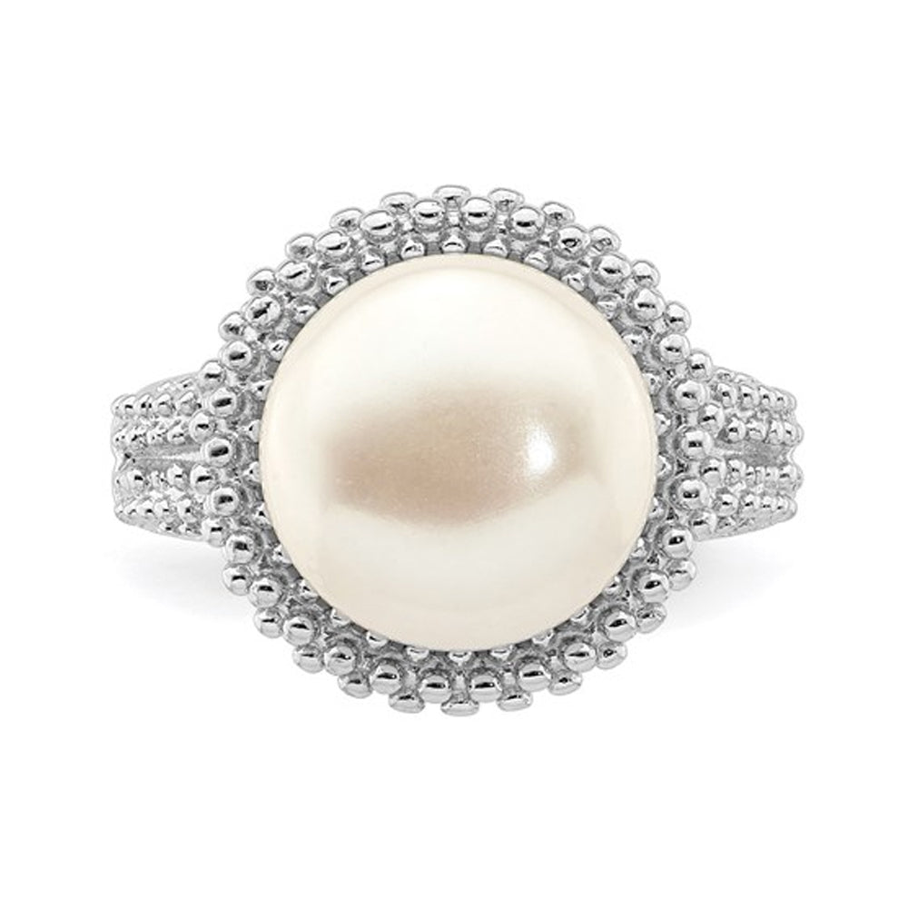 Freshwater Cultured 11-12mm Pearl Ring in Sterling Silver Image 3