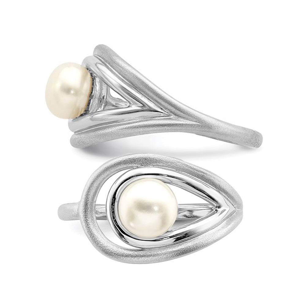 Freshwater Cultured Pearl Ring 6-7mm in Sterling Silver Image 3