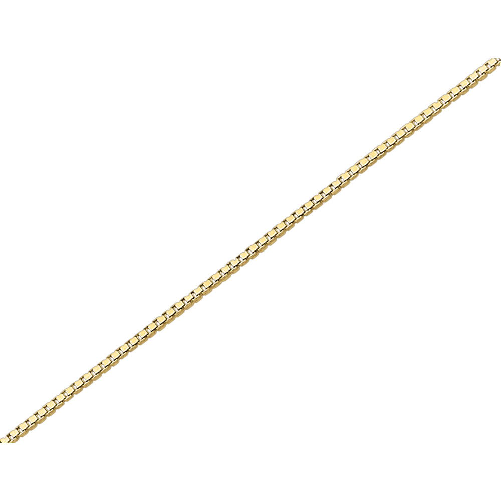 18 inch 7R Chain in 14 Karat Yellow Gold .7mm Image 2