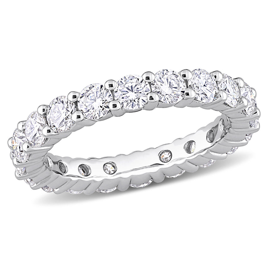 2.70 Carat (ctw) Lab Created Moissanite Anniversary Band Ring in Sterling Silver Image 1