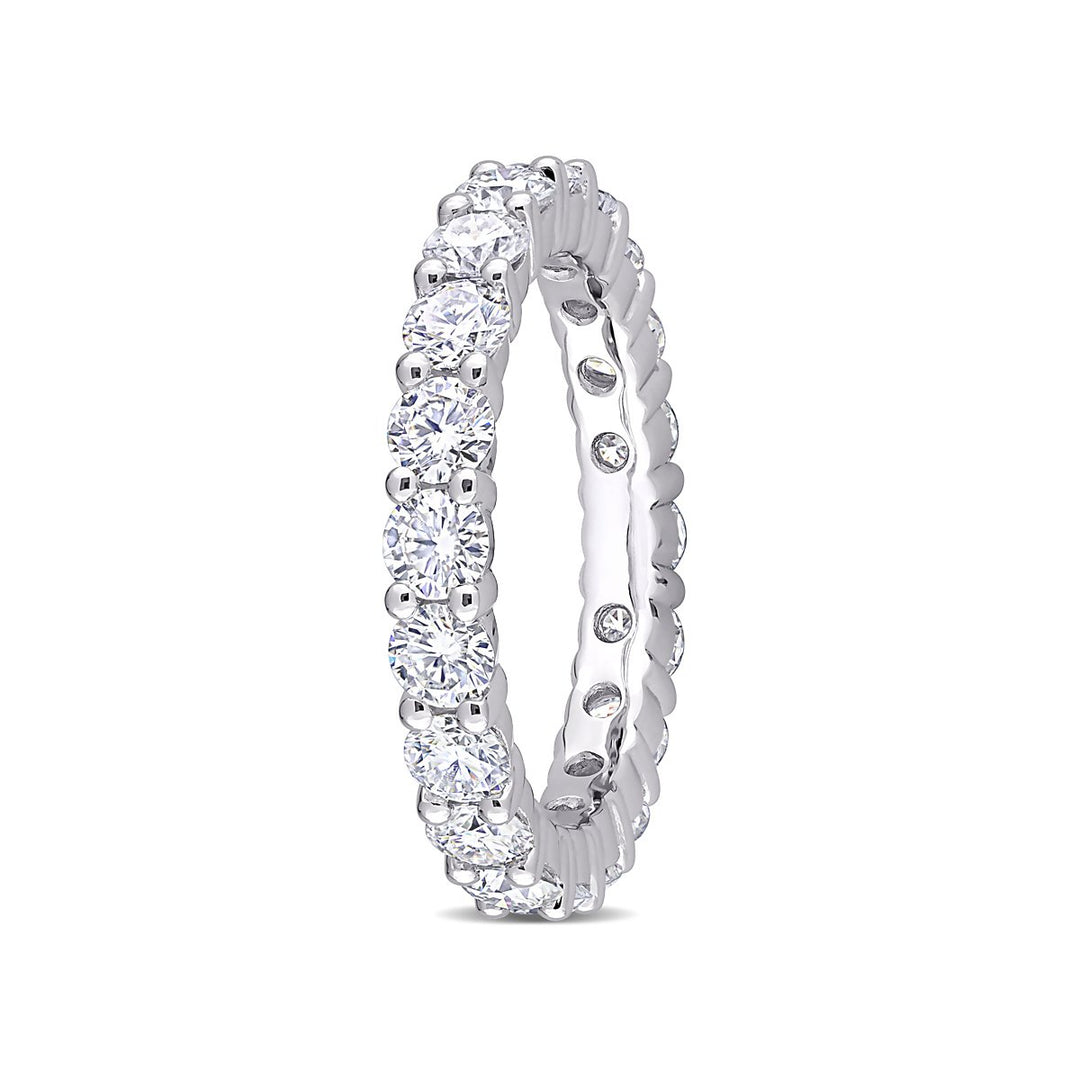 2.70 Carat (ctw) Lab Created Moissanite Anniversary Band Ring in Sterling Silver Image 3