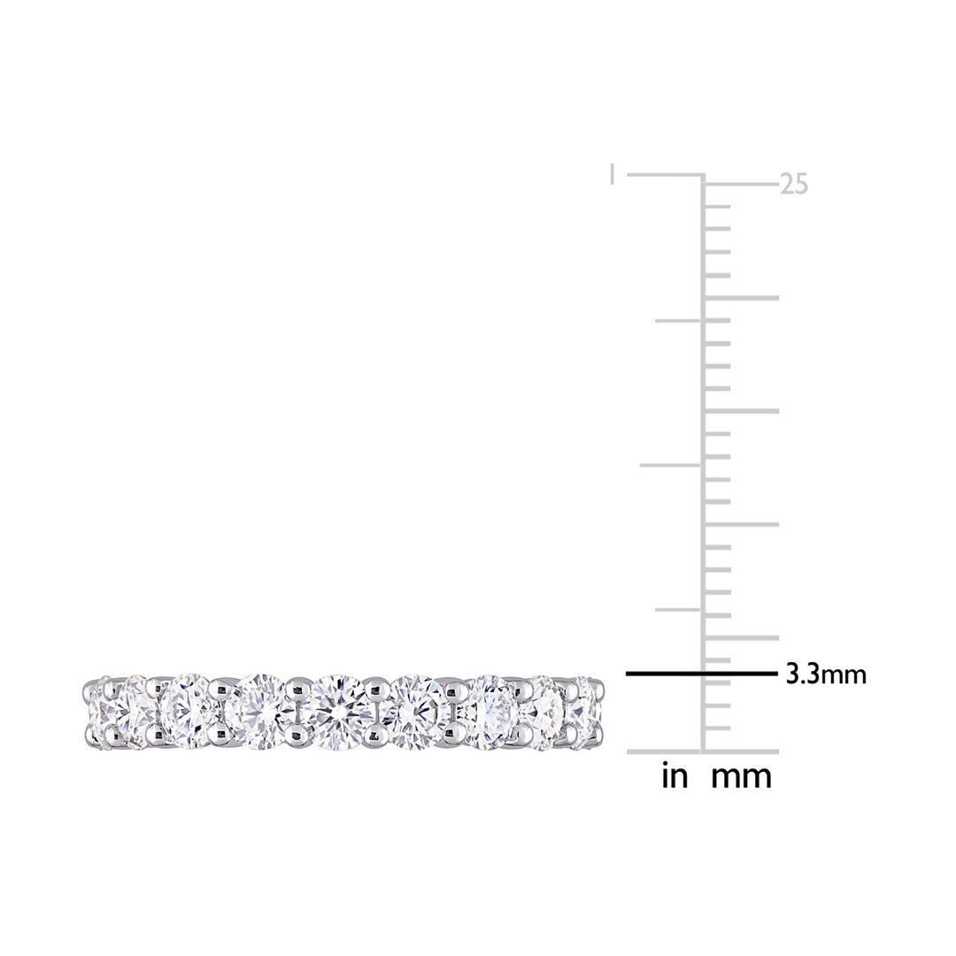 2.70 Carat (ctw) Lab Created Moissanite Anniversary Band Ring in Sterling Silver Image 4