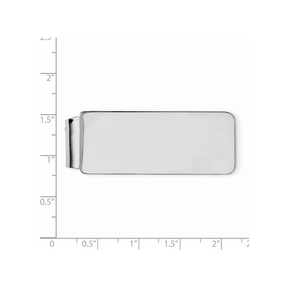 Polished Money Clip in Sterling Silver Image 2