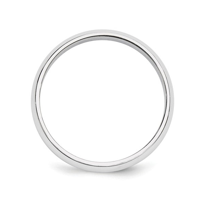 Ladies or Mens 14K White Gold 5mm Wedding Band Ring Image 4