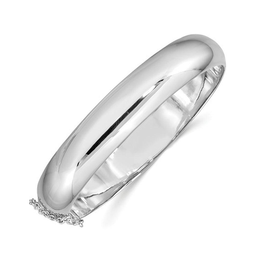 Hinged Bangle in Sterling Silver (11.0mm) Image 1