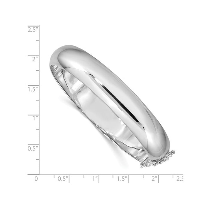 Hinged Bangle in Sterling Silver (11.0mm) Image 3