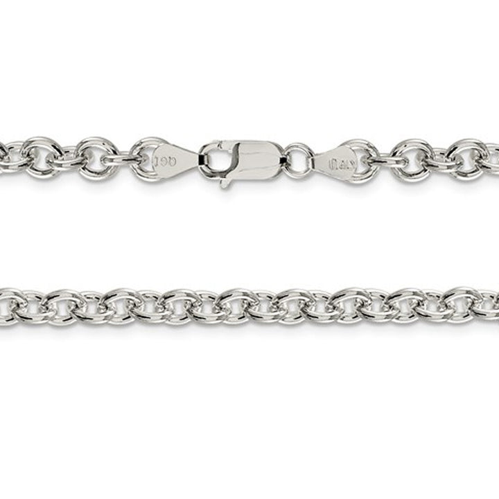 Sterling Silver 6.10mm Cable Chain Necklace -- 24 Inches Image 4