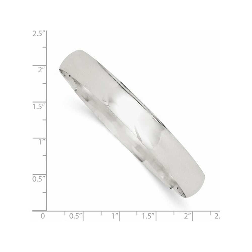 Sterling Silver Slip-On Bangle Bracelet (9.75mm) Image 2