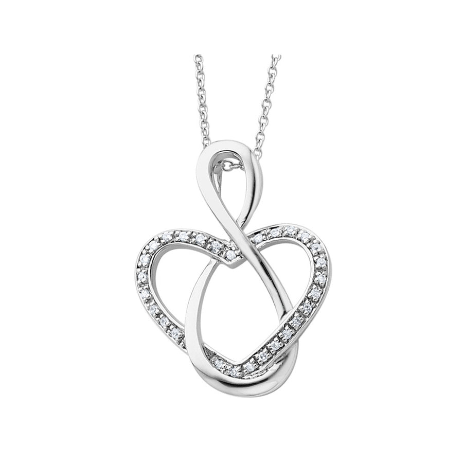 Lifetime Friend Pendant Necklace in Sterling Silver with Synthetic Cubic Zirconia (CZ) Image 1