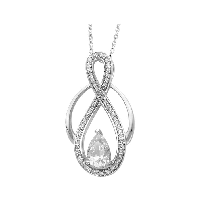 Tears of Strength Pendant Necklace in Sterling Silver with Chain Image 1