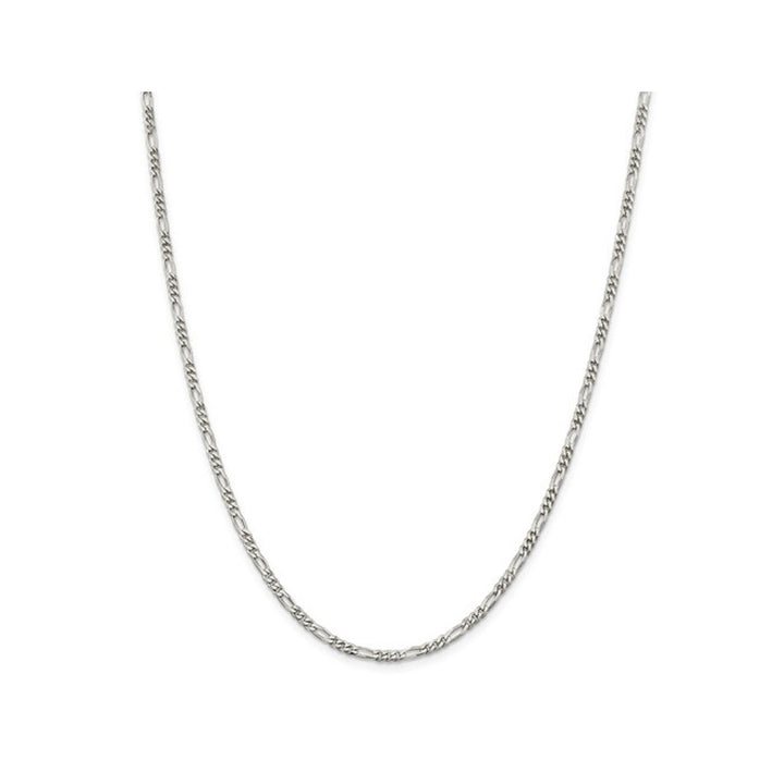 Figaro Chain Necklace in Sterling Silver 18 Inches (2.85mm) Image 1