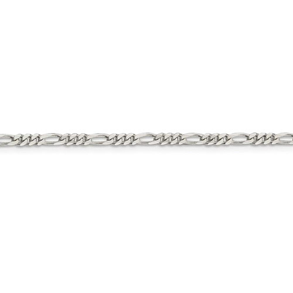 Figaro Chain Necklace in Sterling Silver 18 Inches (2.85mm) Image 4