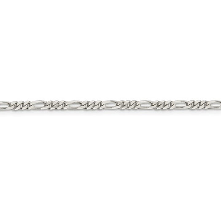 Figaro Chain Necklace in Sterling Silver 18 Inches (2.85mm) Image 4