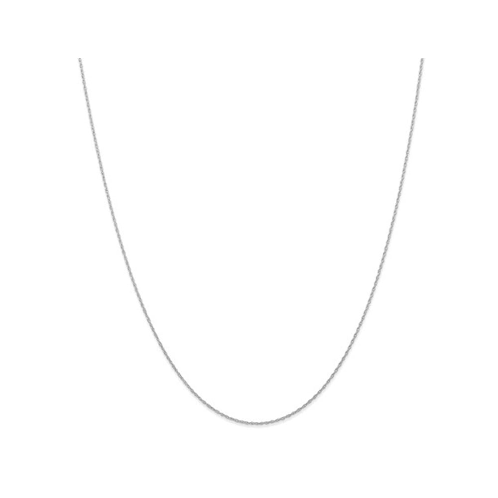 14 Karat White Gold 18 inch Carded Cable Rope Chain (6R) Image 1