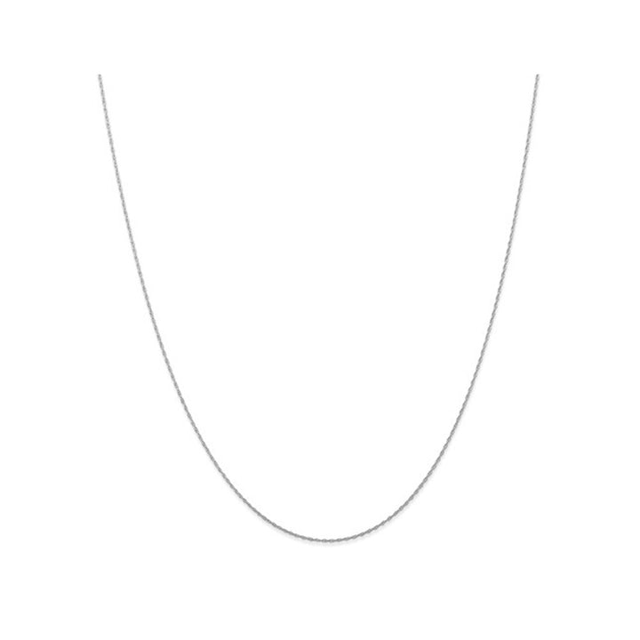 10 Karat White Gold Chain 18 Inch Chain .5mm Image 1