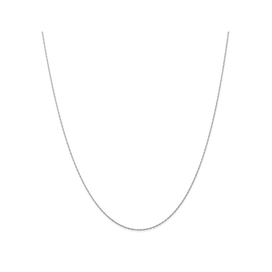 10 Karat White Gold Chain 18 Inch Chain .5mm Image 1