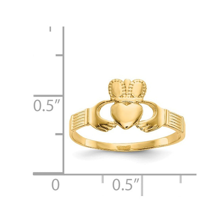 Ladies Claddagh Ring in 14K Yellow Gold (SIZE 7) Image 4