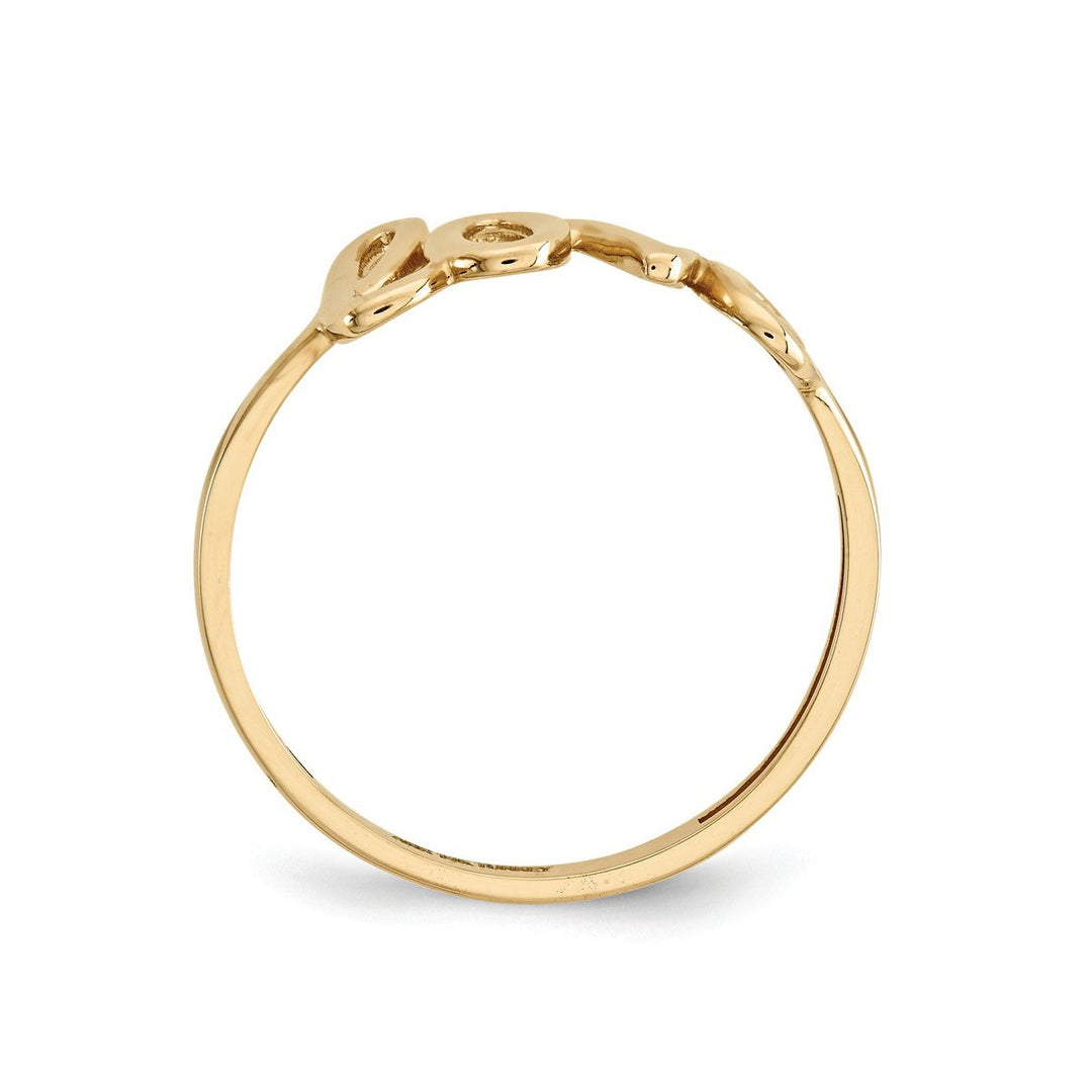 Ladies 14K Yellow Gold Polished Love Ring Image 2