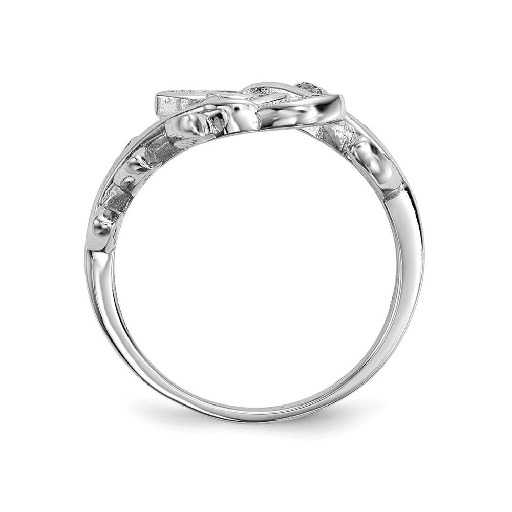 Vine Leaves Synthetic Cubic Zirconia (CZ) Ring in Sterling Silver Image 2