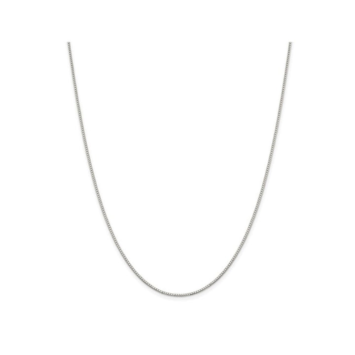 Box Chain Necklace in Sterling Silver 18 Inches (1.10mm) Image 1