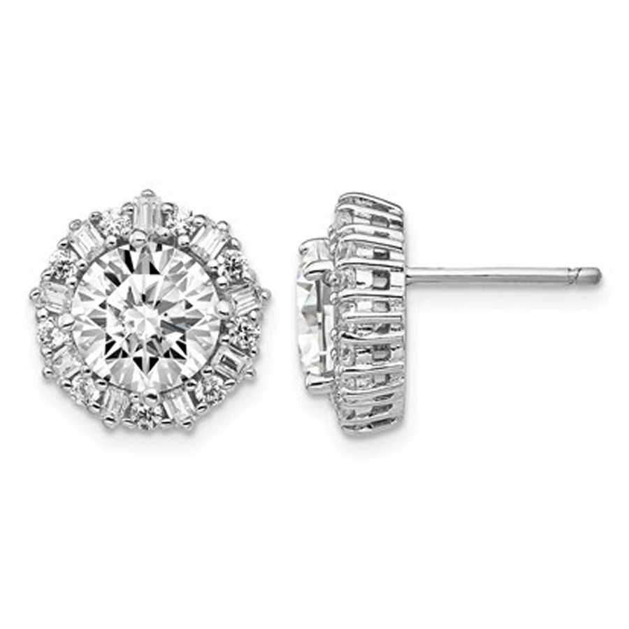 Cubic Zirconia (CZ) Stud Earrings in Sterling Silver Image 1