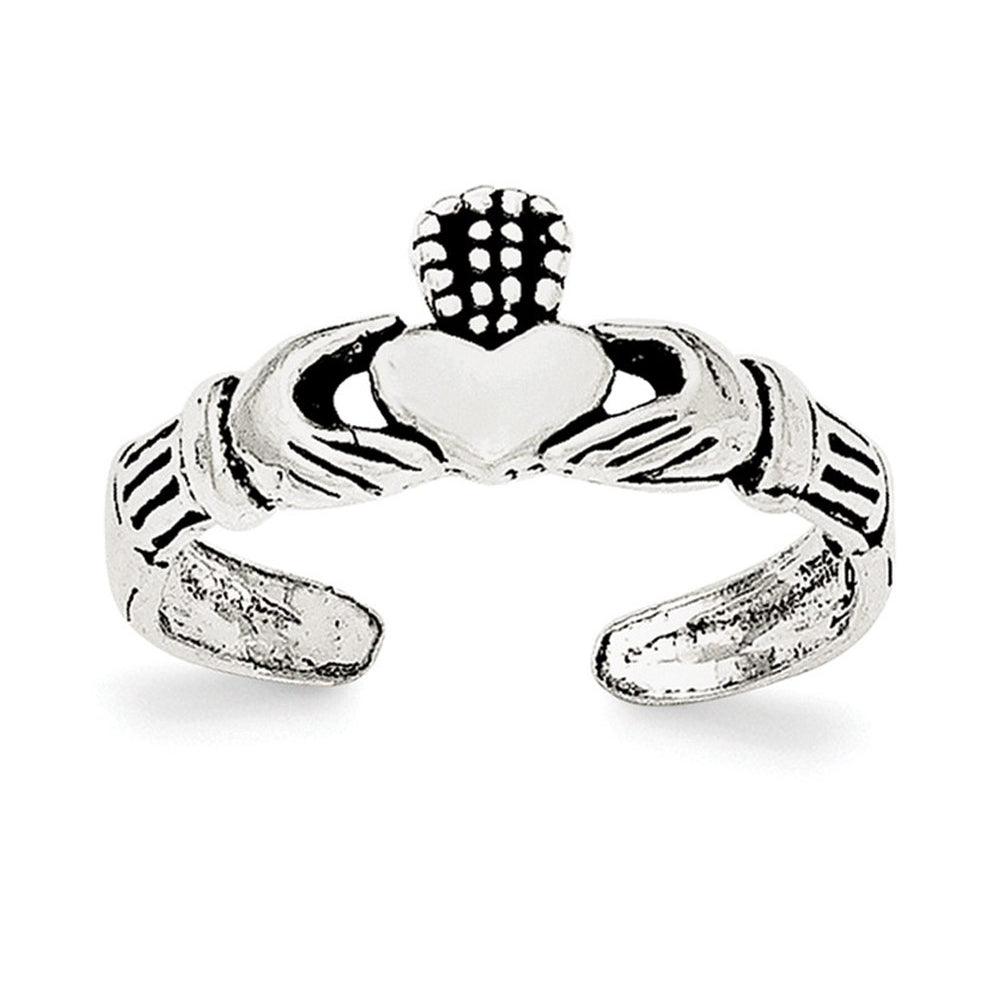 Sterling Silver Claddagh Toe Ring Image 1