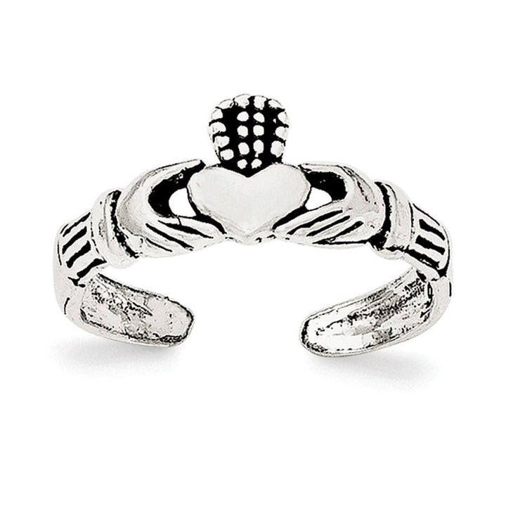 Sterling Silver Claddagh Toe Ring Image 1