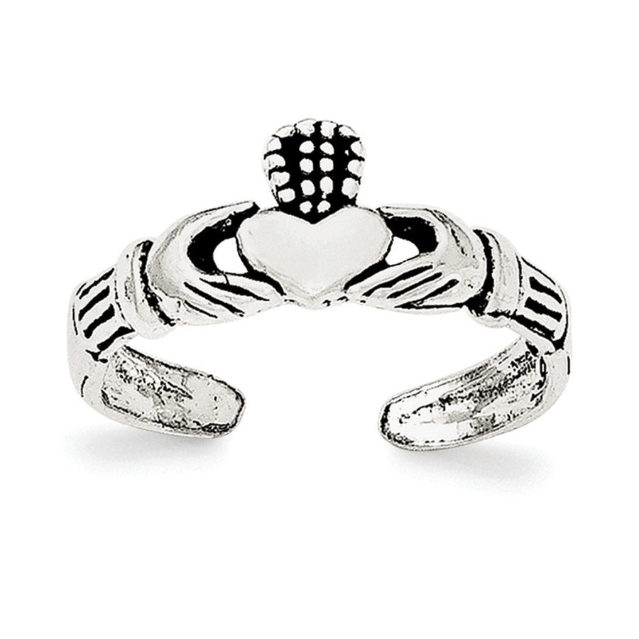 Sterling Silver Claddagh Toe Ring Image 1