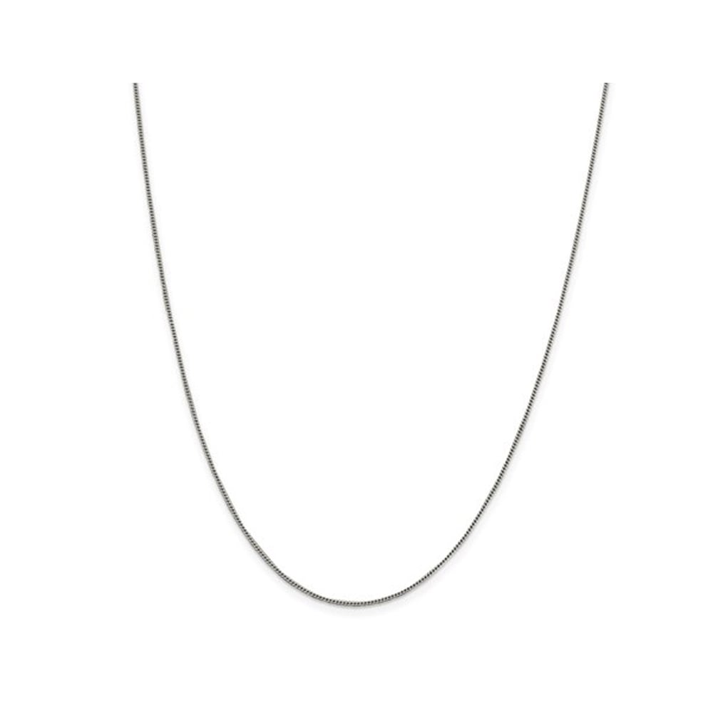 Curb Chain Necklace in Sterling Silver 18 Inches (0.700 mm) Image 1