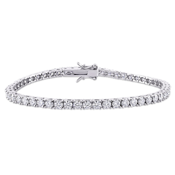 5.60 Carat (ctw) Lab-Created Moissanite Tennis Bracelet in Sterling Silver Image 1