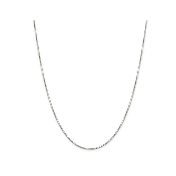 Box Chain Necklace in Sterling Silver 20 Inches (1.10mm) Image 1