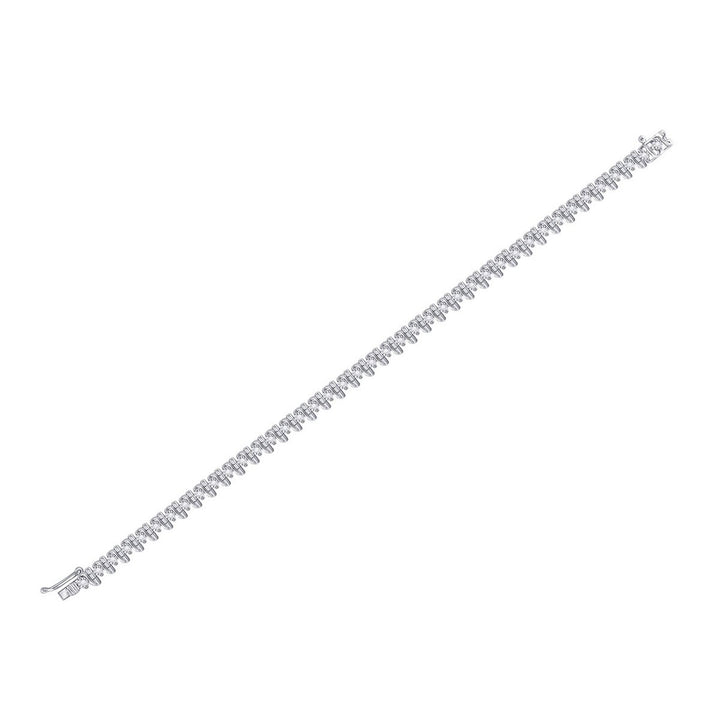 1/3 Carat (ctw J-K I3) Diamond Bracelet in Sterling Silver Image 3