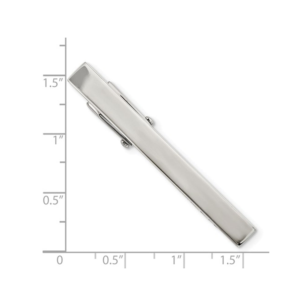 Mens Tie Bar in Stainless Steel Image 2