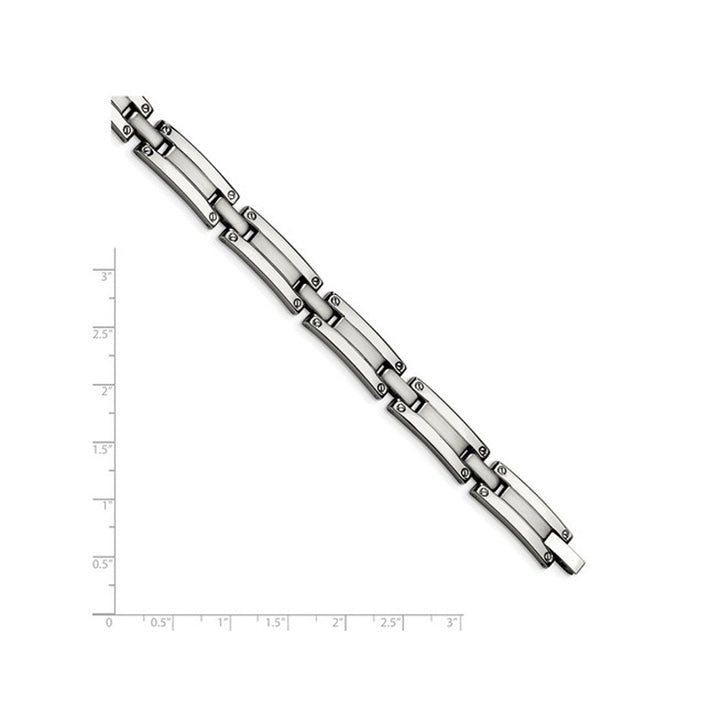 Mens Stainless Steel Bracelet (8.5 Inches) Image 3