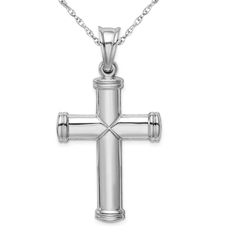 Sterling Silver Reversible Cross Pendant Necklace with Chain Image 4