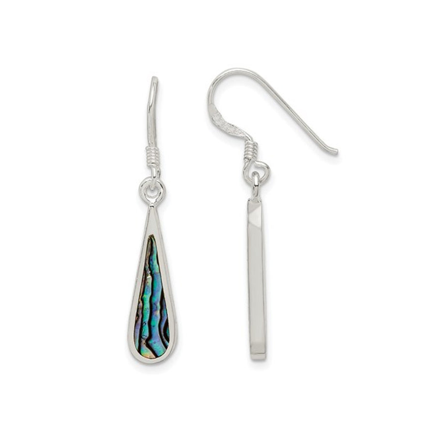 Abalone Dangling Drop Earrings in Sterling Silver Image 1