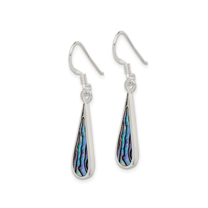 Abalone Dangling Drop Earrings in Sterling Silver Image 3