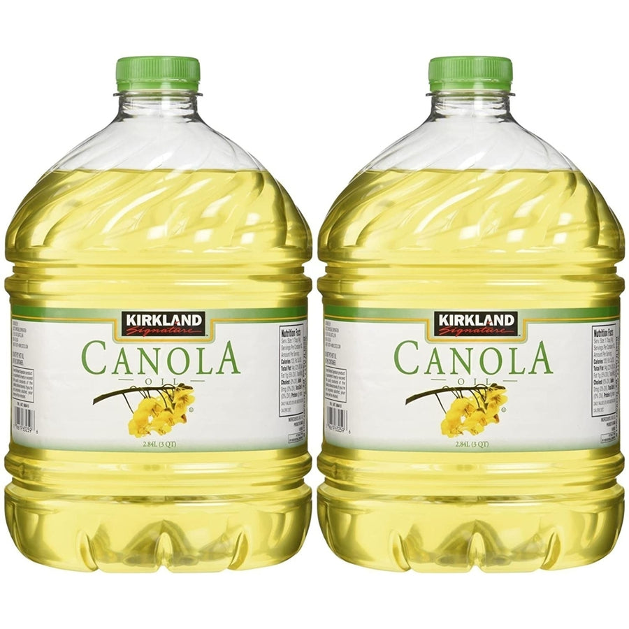 Kirkland Signature Canola Oil 96 Fluid Ounce (2 Count) Image 1